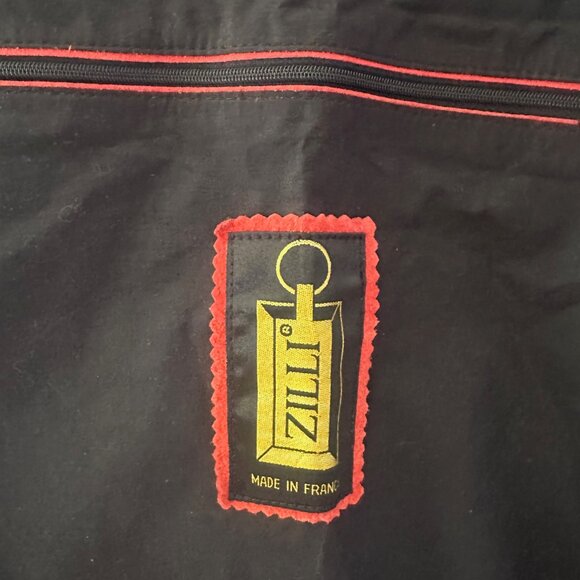 Rare Vintage Zilli Luxury Garment Bag for Travel Black and Red - Picture 4 of 11